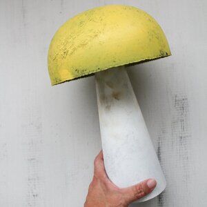 Anthropologie // Terrain - Neon Iron Yellow Mushroom Large - NEW NWT